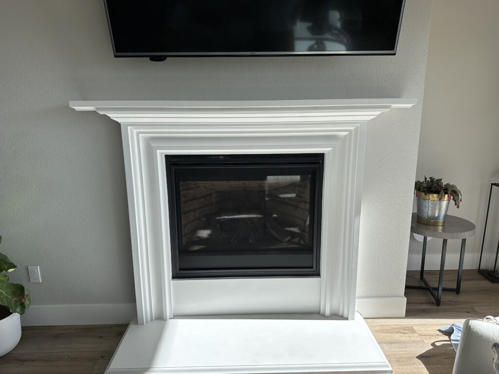 Traditional White Mantel