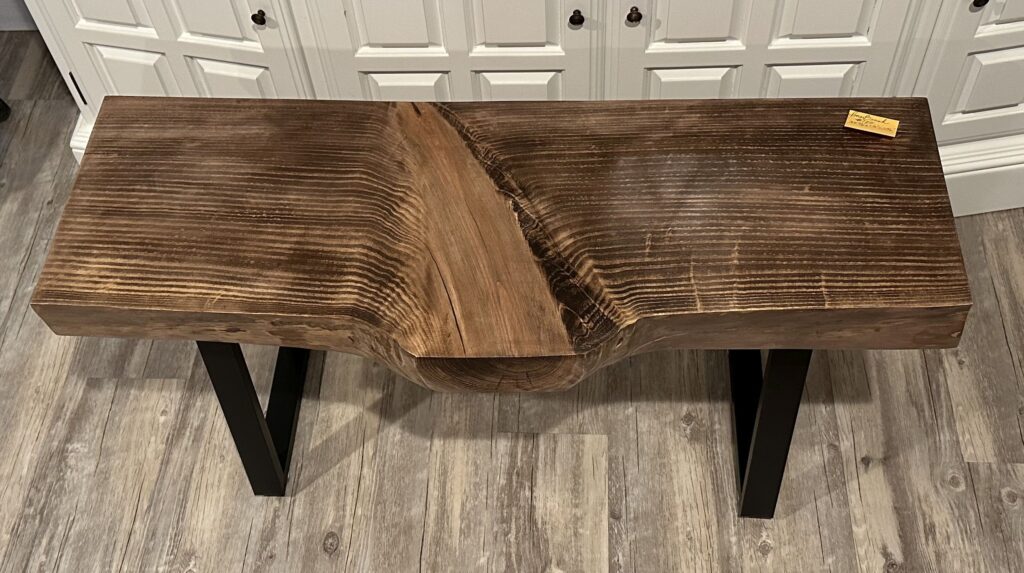 Stained Pine Bench