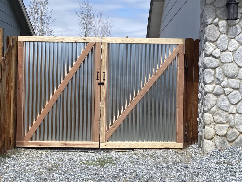 Corrugated Metal Gate